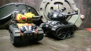 2 легких танка Meng M24 Chaffee (мультфильм)