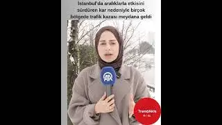 İstanbul&rsquo;da aralıklarla etkisini s&uuml;rd&uuml;ren kar nedeniyle bir&ccedil;ok b&ouml;lgede trafik kazası meydana geldi