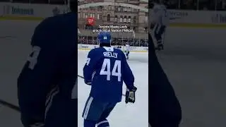 Toronto Maple Leafs practicing at Nathan Phillips Square! #torontomapleleafs #toronto