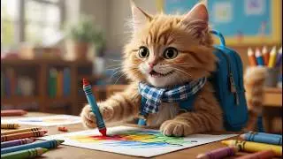 🐱 Tiny Kitten&rsquo;s First School Day - A Heartwarming Journey! 🏫✨
