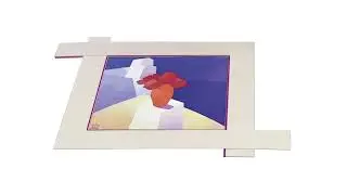 Rastezljivi uzorak passepartouta sa rubom