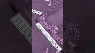 Winter Collection V03 Heavy Embroidery Dress Material #brand #collection #sute