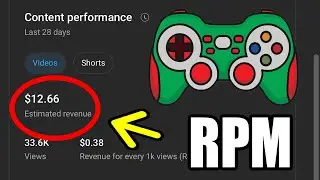 how much does GAMING niche youtube channel makes in RPM?