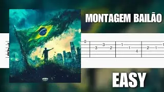 MONTAGEM BAIL&Atilde;O - Easy Guitar Tab Tutorial 