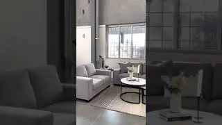 #shorts Grey Modern and Minimal Living Room Inspiration