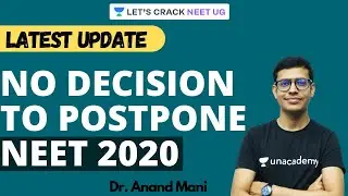 Latest Update | No Decision To Postpone NEET 2020