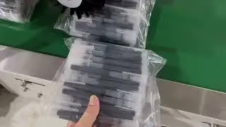 Ball-point pen pencil paint brush pens counting packing machine full automatic plastic bag packaging