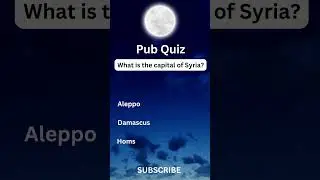 What is the capital of Syria? #pubgames #youtubeshorts #trivia #pubquiz