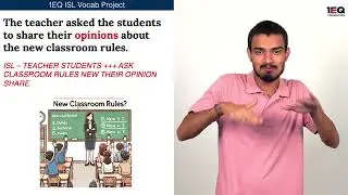 Opinion  | 1EQ ISL Vocab