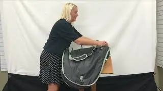 DERBY ORIGINALS WATERPROOF ALL PURPOSE 3 LAYER NYLON PADDED ENGLISH SADDLE CARRY BAG