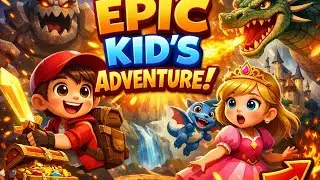 Epic Kids Adventure! 🐉⚔️ Fun Cartoon Story for Children