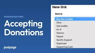 Accepting Donations in Podpage