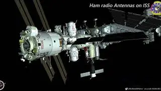 Ham radio antennas on ISS