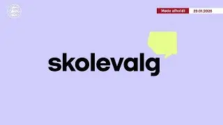 Folketinget Skolevalg 2026 (Danish School Election) Intro/On-Air Identity