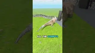Can 100 Compys Kill a Yuty in Ark Ascended?  #ark #pvp #glitch #edit #funny #vs #arksurvivalevolved