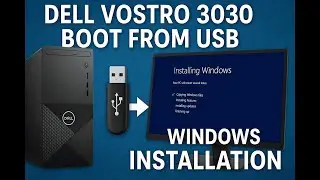 Dell Vostro 3030 Boot from USB | Windows Installation Step by Step Guide