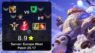Bard Support + Jhin vs Thresh + Caitlyn - EUW Challenger - Patch 25.17