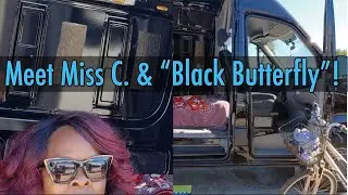 Mercedes Sprinter 3500 🦋🚐 Van Life Interview w/ Miss C, BLK Butterfly (KOA St. Augustine Beach 🏖