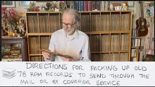 How to pack a 78 rpm phonograph record with music enthusiast, R. Crumb
