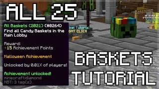 ALL 25 BASKET LOCATIONS | HYPIXEL HALLOWEEN UPDATE 2021