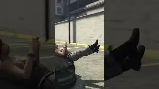 Tough talk vs GTA5 physics (comedy gold )#gta #funnyshorts #femalegamer #gtaonline