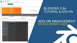 Blender Studio Workflows: Addon Management, Install Guide, Problem Solving + Free URL Script
