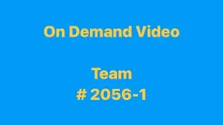KYTSA State On Demand Video Team 2056-1 (2nd Place)