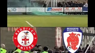 Police 🚨! Fights! Flares! Chaos! Red card! Redditch United vs Bromsgrove Sporting!