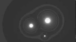 Gravity visualisation with Processing
