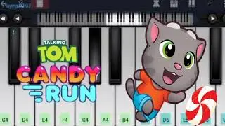 Talking Tom Candy Run - Theme Song | Easy Piano Tutorial |