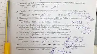 📘 Chapter 12 | Areas Related to Circles | Class 10 Maths | MCQs | Part 6 | CBSE 2025&ndash;26
