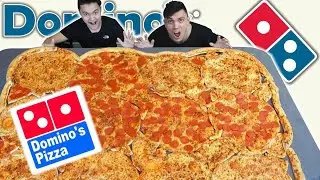 ORDERING THE WORLD'S BIGGEST DOMINOS PIZZA (200,000+ CALORIES)