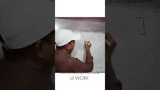 Dimensional Formula of WORK #shorts