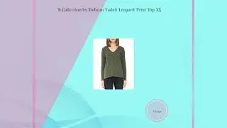 B Collection by Bobeau Faded Leopard Print Top XS