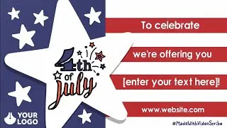 4th of July Promotion Video Template | VideoScribe