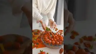 Yummy Strawberry Tart: Visual Aesthetic Dessert Delicious! 🍓🍰 | Food Art 4K | Visual Yam | #shorts