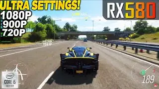 Forza Horizon 4 RX 580 - 1080p 900p 720p Ultra,