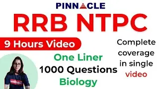 RRB NTPC Biology 1000 Questions one liner : single video complete biology