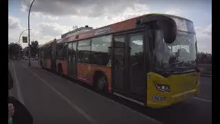 Germany, Berlin, bus TXL ride from Beusselstraße to Tegel Airport