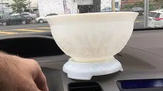 Punch Bowl, Uranium Glass and Pyrex!  I Went Thrifting!