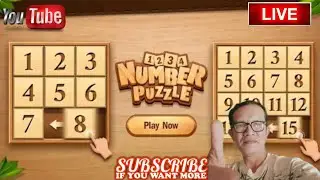Number Puzzle - Sliding Puzzle || Screen  Cast Gaming || JFCTV