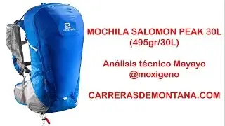 Mochila Salomon Peak 30L Análisis técnico por Mayayo @moxigeno