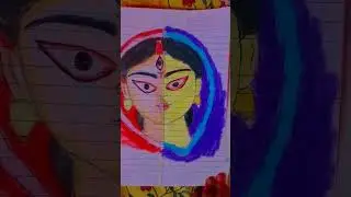 Durga maa Indian drama and Kolkata Durga maa drawing#Durga Puja ki drawing
