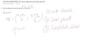 Finding the midpoint between two points