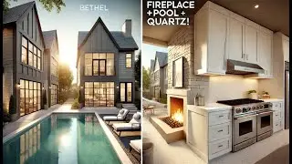 This Bethel Townhome Has Quartz Counters, a Fireplace AND a Pool! 🏡🔥