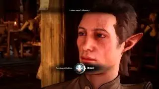 Dragon Age: Inquisition - The Inquisitor getting drunk with Iron Bull
