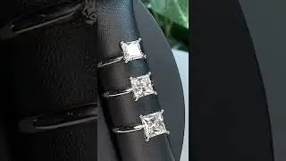 .950 Platinum Princess Cut Rings 👀🥵 #shorts #platinumring