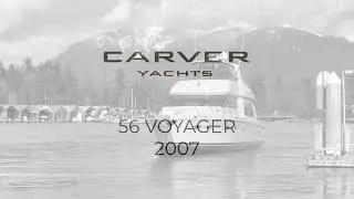 2007 Carver 56 Voyager Running Footage + Partial Walkthrough at M & P Yacht Centre in Vancouver, BC