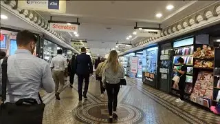 Town Hall Station to Pitt Street Mall via QVB | Sydney Walking | Sydney Australia