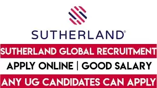 Sutherland Hiring 2025 | International Non-Voice Process | Freshers & Experienced | Chennai Jobs